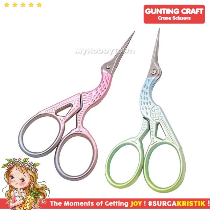 

Gunting Craft Fancy Unik : Crane / Bangau Besar (Gold / Emas)