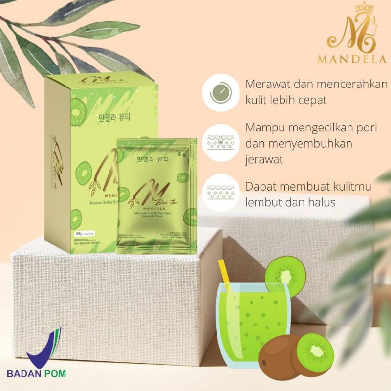MANDELA BEAUTY DRINK (MINUMAN COLLAGEN KECANTIKAN) WITH DNA SALMON