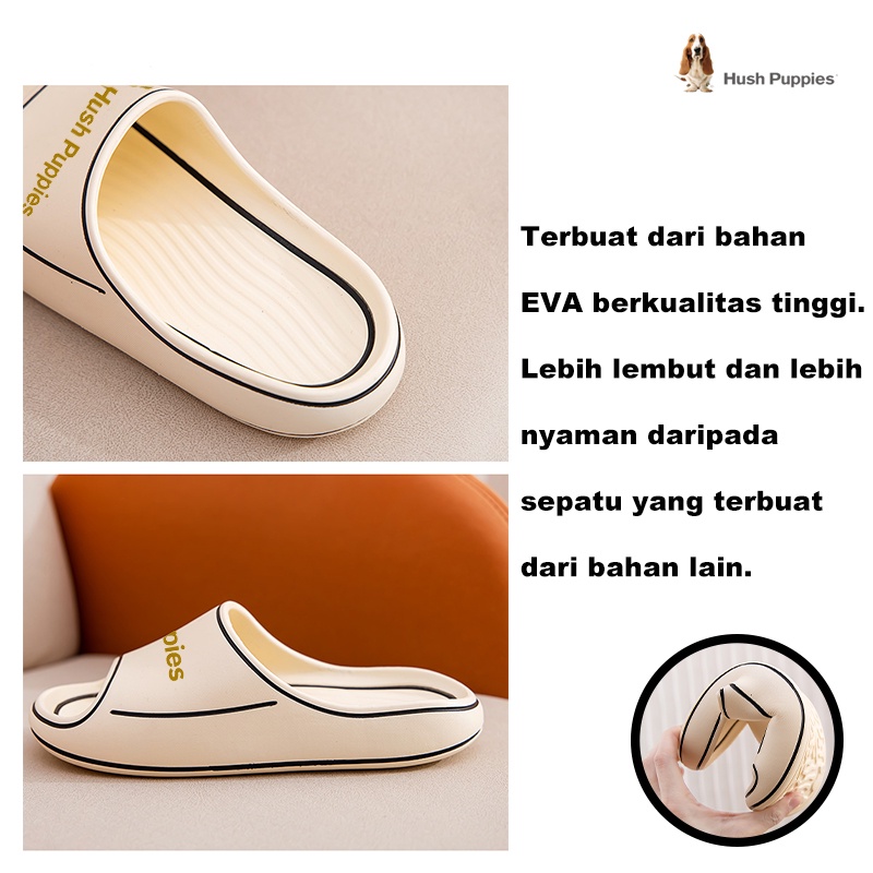 Hush Puppies Sandal Wanita Dewasa Korea Sandal Pria Slide Ringan Sendal Cewek Cartoon Lmport Sandal Jelly Slip On Empuk size：36-41