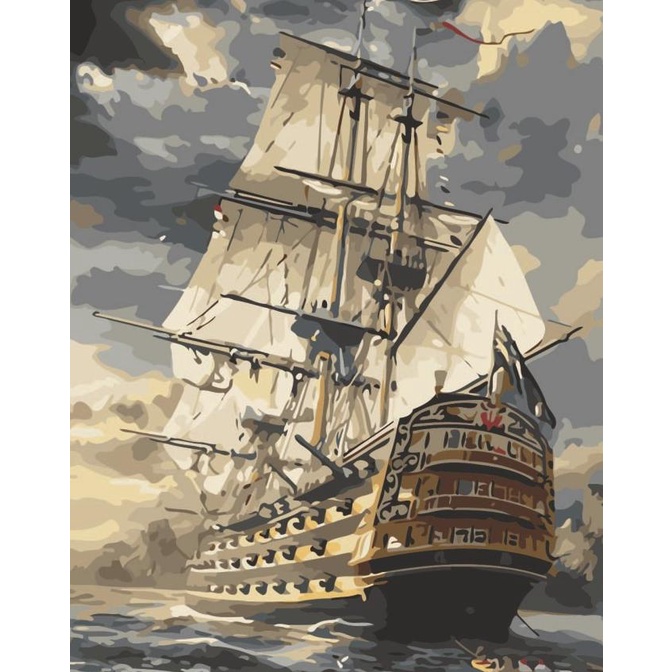 

Painting By Number - Paket Melukis Set - Majestic Ship - 50x40CM