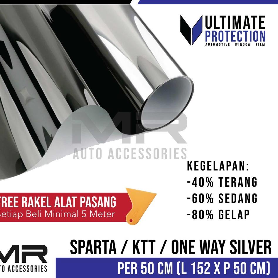 GD.18Oc22ᴳ– Kaca Film Mobil Sparta / Stiker Kaca Film Jendela Rumah One Way Cermin / KTT / Meteran