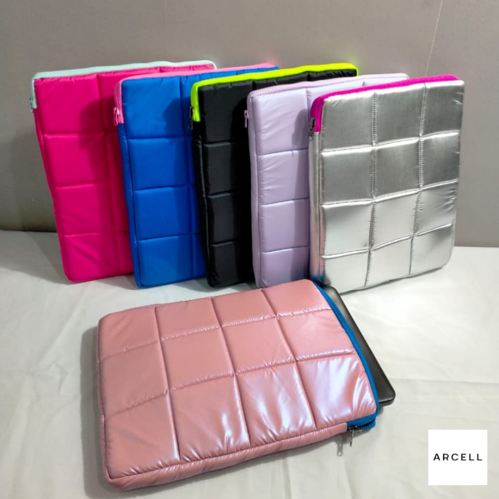 ARCELL - PUFFY LAPTOP SLEVEE SQUARE (waterproof) l Tas Laptop 13-15 inc