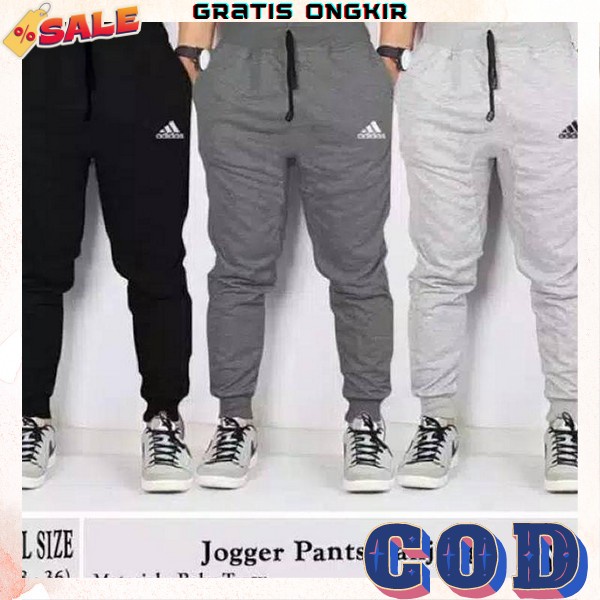 Joger Pants Pria Dewasa Celana Panjang Laki Laki Trening Clana Training Cowok Clna Olah Raga Murah C