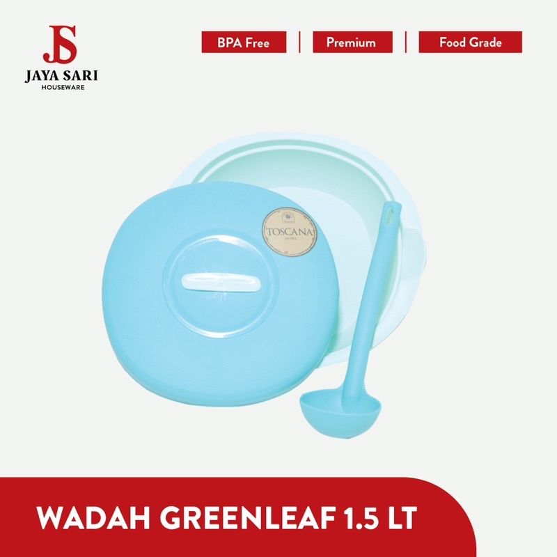 Wadah Saji Food Storage Green Leaf Toscana 7691