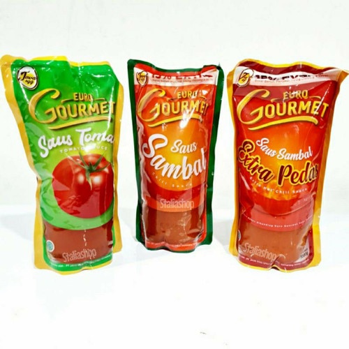 

Euro Gourmet Saus Sambal 1kg / Saus Tomat / Saus Extra Pedas