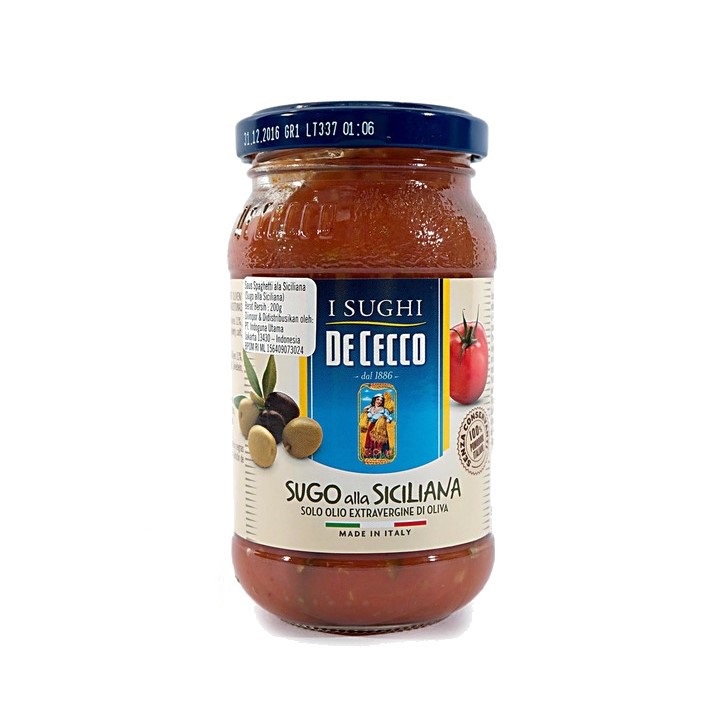 

saus sugo alla siciliana i sughi de cecco 200