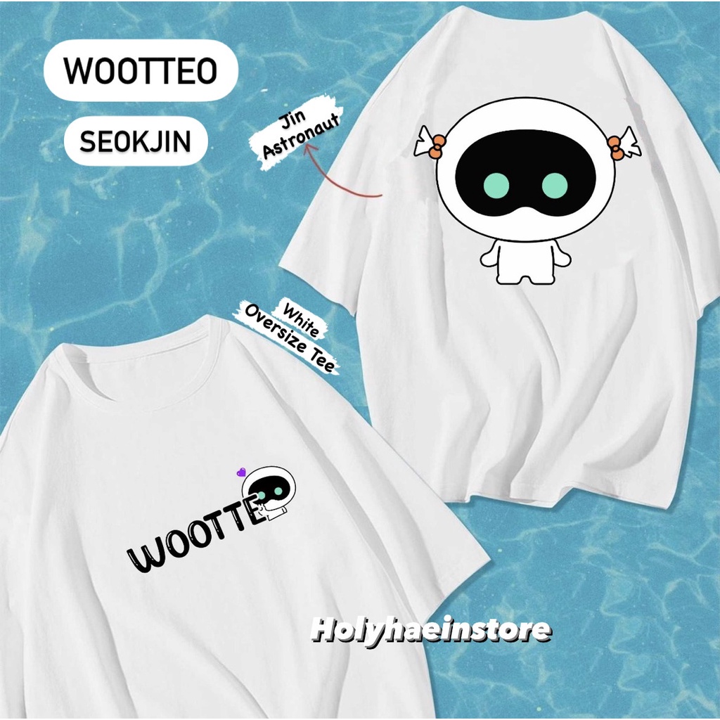 Kaos Jin The Astronaut Oversize / wootteo oversize tshirt / kaos seokjin / kaos wootteo / Bts seokji