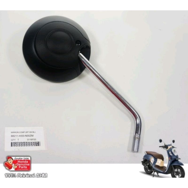 88211-K93-N00ZM HGP AHM 100% ORIGINAL SPION HITAM DOF F KANAN ATAU KIRI ALL NEW SCOOPY LED RING 12 8