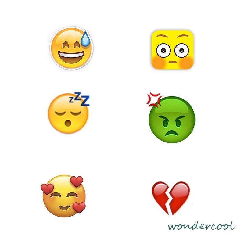 Akrilik Emoji Marah Klip Rambut Tetes Air  Keringat Diam Klip Rambut Tetes Keringat Klip Samping-Won