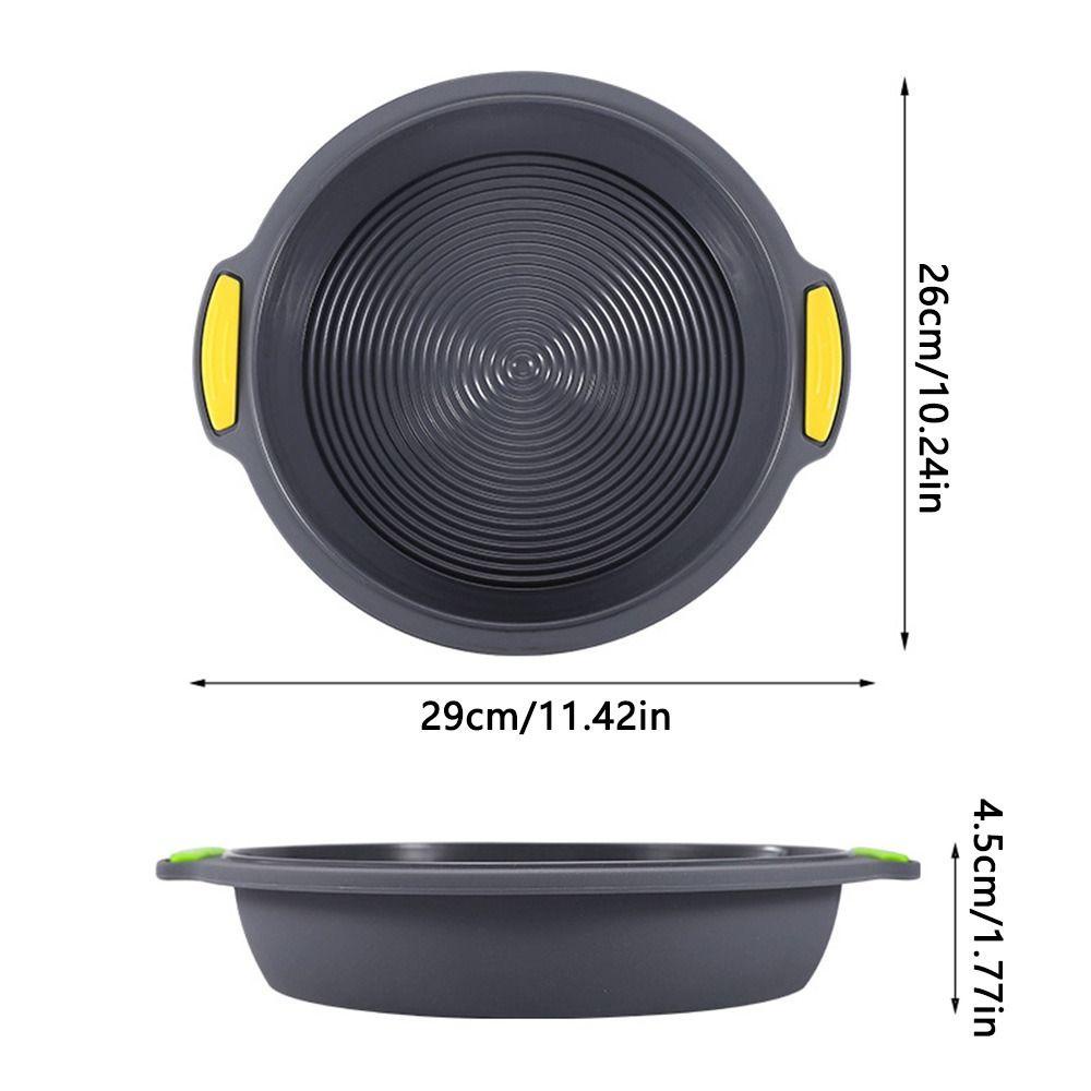 Solighter 9.5inch Cake Silicone Pan Dapur DIY Wavy Bottom Mousse Roti Pizza Pie