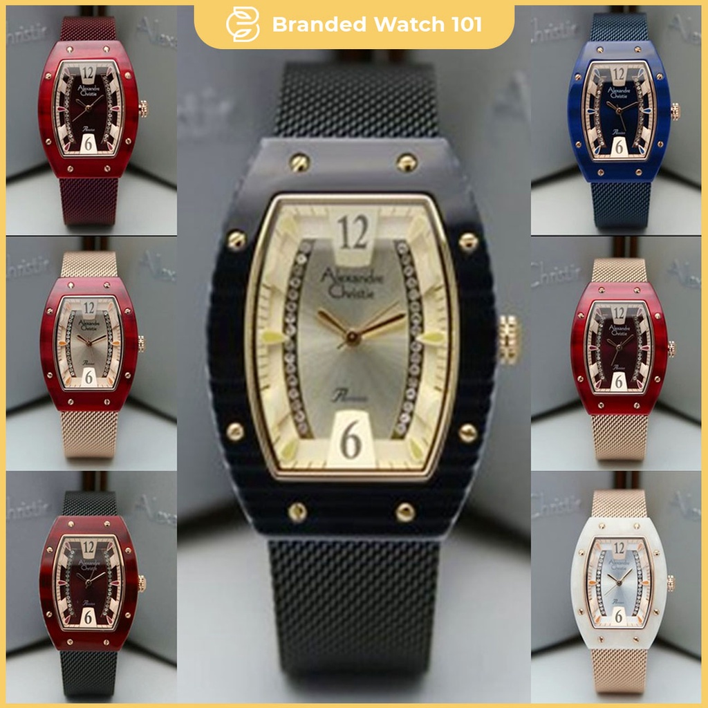 ORIGINAL Jam Tangan Wanita Alexandre Christie Stainles AC 2778 / AC2778 / 2778 Garansi Resmi 1 Tahun