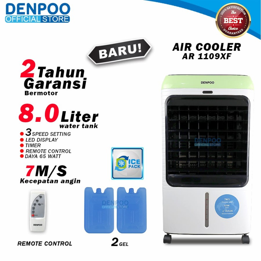 DENPOO Air Cooler AR1209 XF 8.5 Liter PROMO FREE ONGKIR SEJAWA BALI