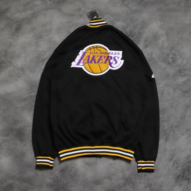 VARSITY NIKE LAKERS LOS ANGELES FULL BORDIR FULLTAG &amp; LEBEL