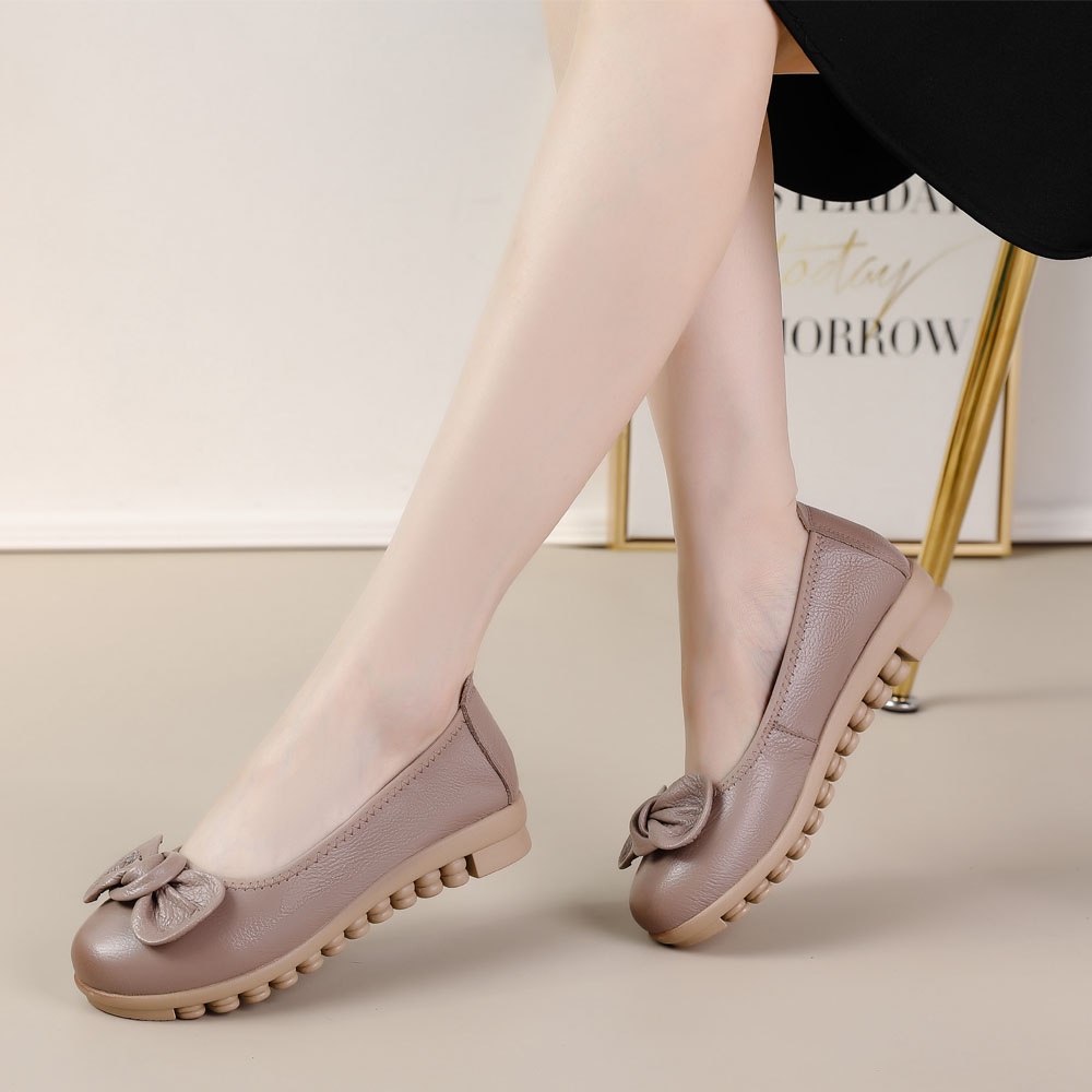 Sepatu  pita woman  / clarkts flat wanita kulit asli /Sepatu Wanita melati
