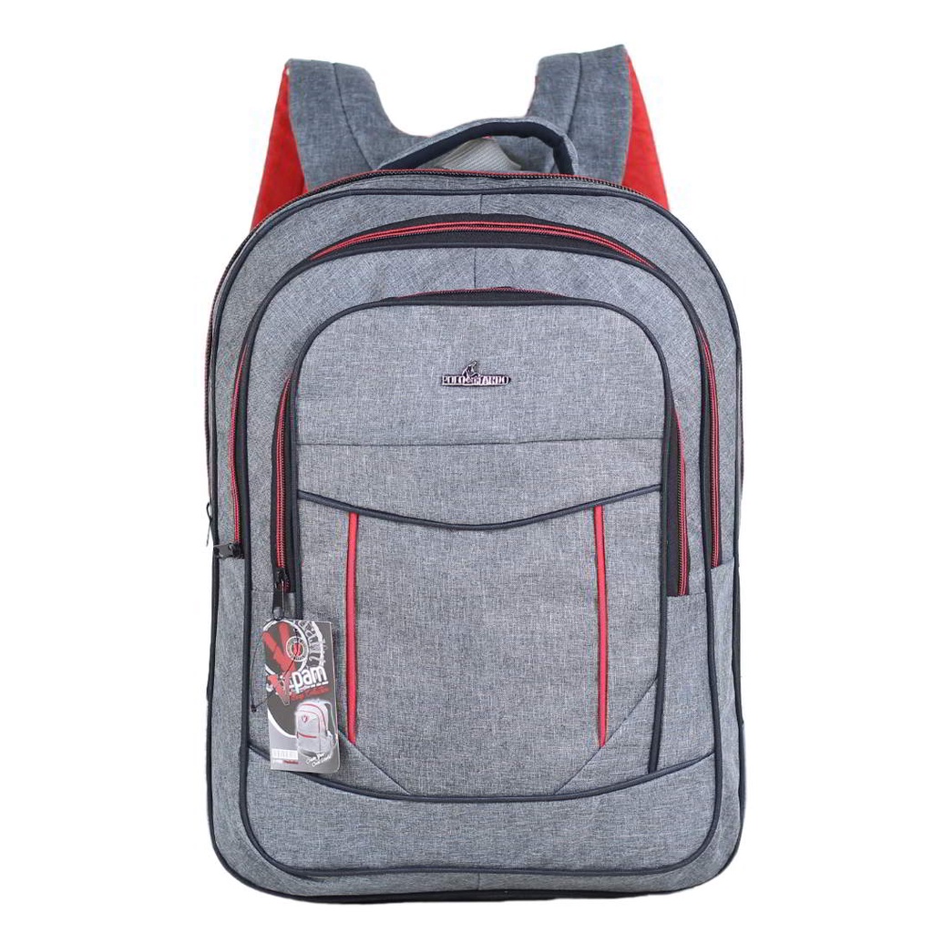 Tas Gendong Polo Ardo Denim Backpack Cowok SMP SMA Keren Bahan Tebal Berkualitas Awet