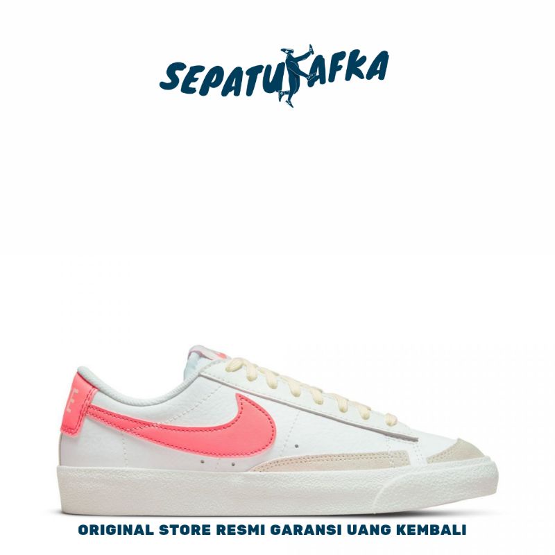 Nike Blazer Low GS White Pink Gaze Sepatu Sneakers Wanita Original