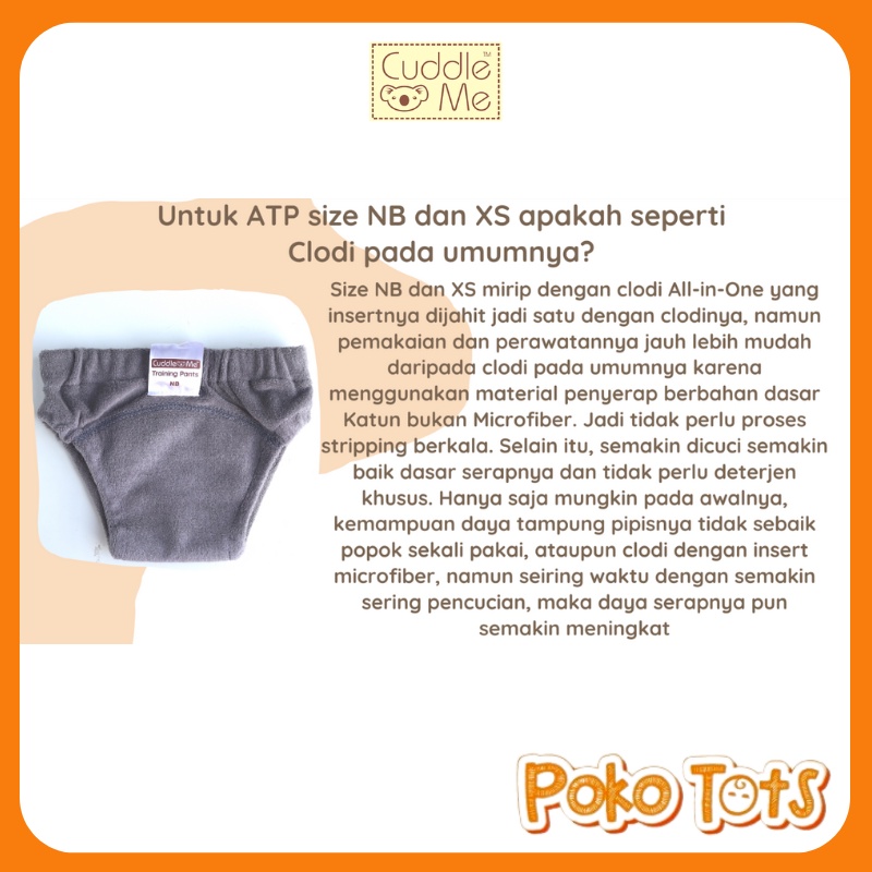 Cuddle Me Adjustable Toilet Training Pants Pull Up Cuddleme Celana Tatur Balita Anti Bocor ATP