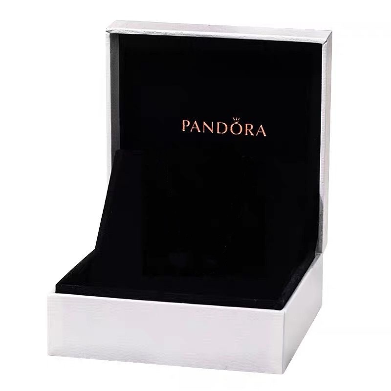 Pandora Kalung 925 Silver Dengan Liontin Hati Warna Pink Dan Putih Untuk Wanita