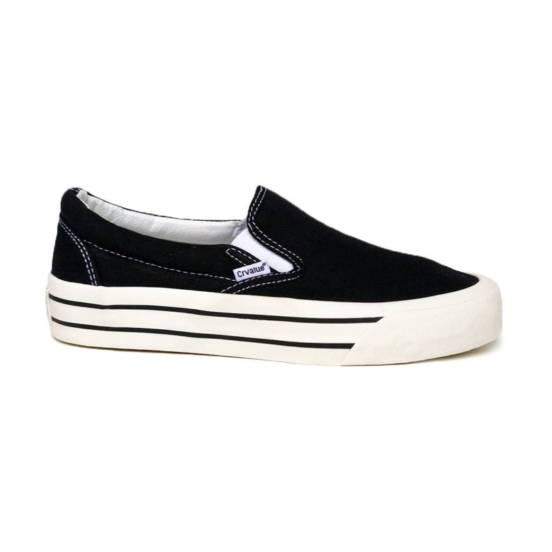 Sepatu Slip On CorvalueFootwear Doncaster Bw Gr2 hitam