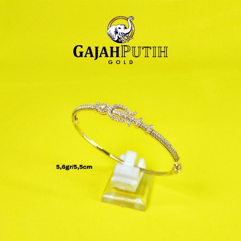 5,6gr Gelang Model Permata Motif Emas Asli kodeO25655