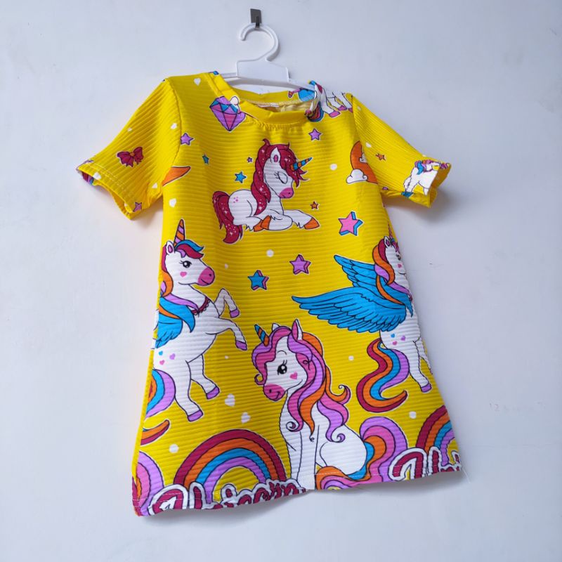 Dress Turun Naik Anak Kuda poni 1 2 3 4 5 6 7 8 9 10 gaun anak viral fatonah Shop baju anak cewek perempuan ( Turnaek KUDAPONI )