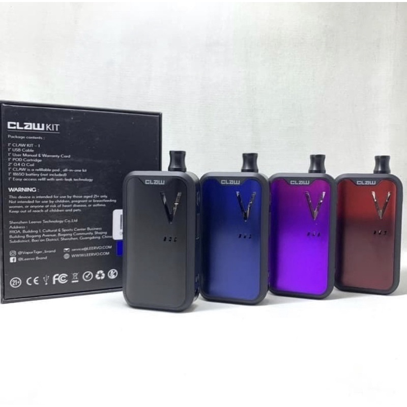 Claw Kit AlO Pod Kit 100% Authentic By Vapor Tiger