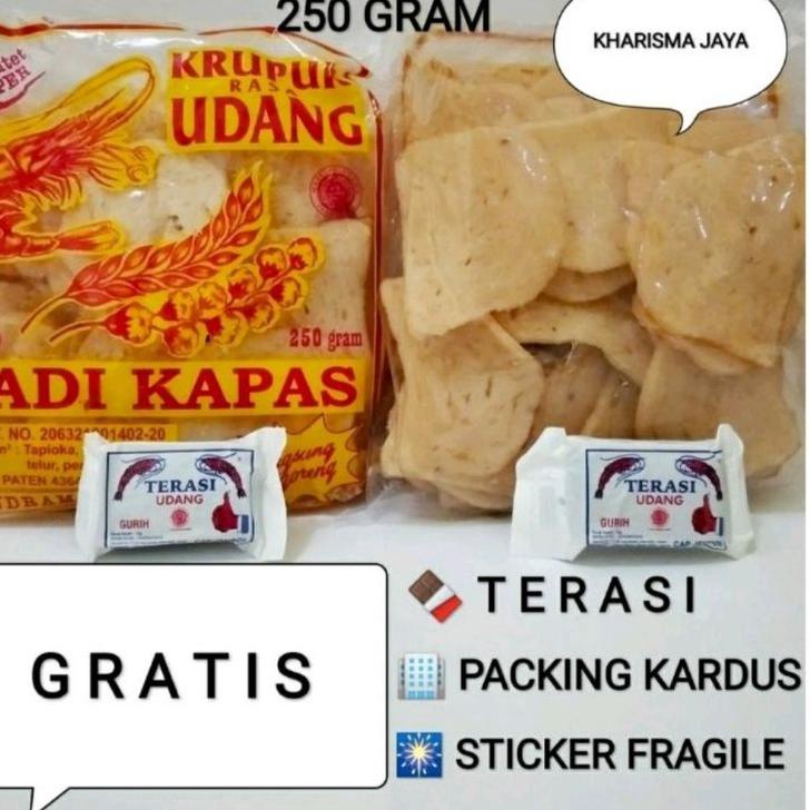 

Kirim sekarang--KERUPUK UDANG PADI KAPAS ASLI 100% LANGSUNG GORENG GRATIS Terasi khas Cirebon