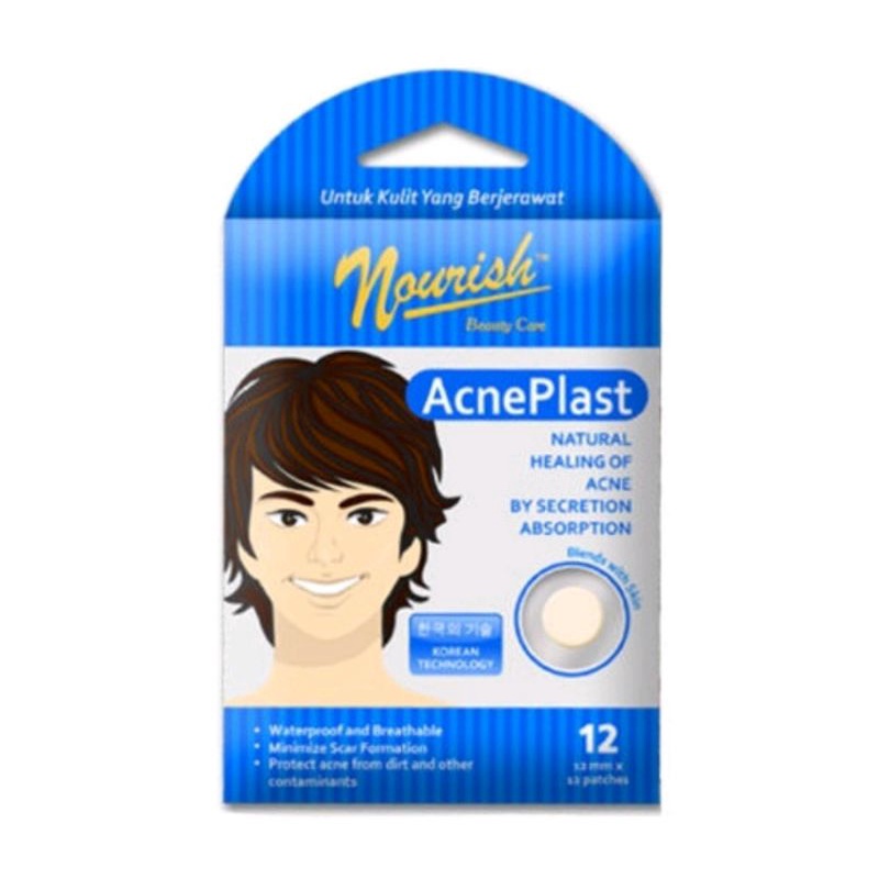 Nourish Beauty Care Acne Plast Girl &amp; Boy isi 12 - Acne Cover / Acne Patch / Plester Jerawat acne plast isi 12/ plester jerawat/ penghilang jerawat/plaster jerawat