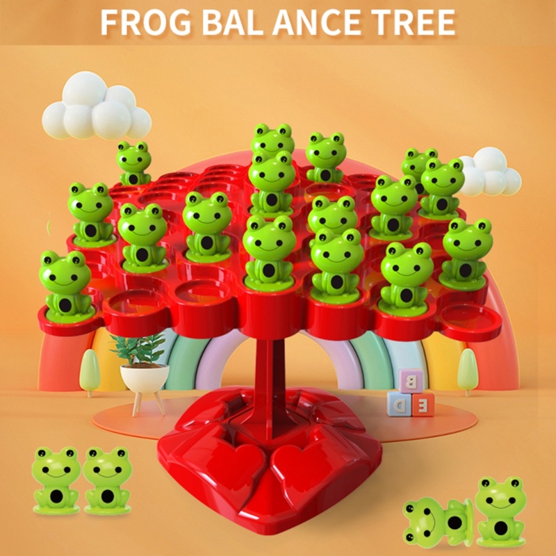 Mary Math Learning Balance Tree Game Mainan Edukasi Montessori Stem Preschool Dengan Kodok Untuk Anak Usia3+Tahun