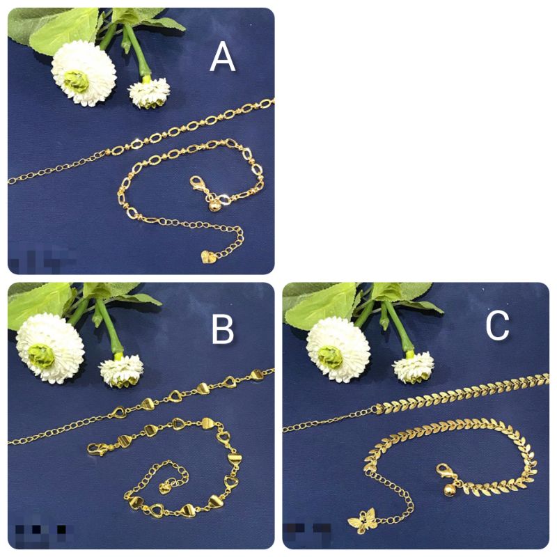 DAL70. Gelang tangan xuping dewasa lapis emas