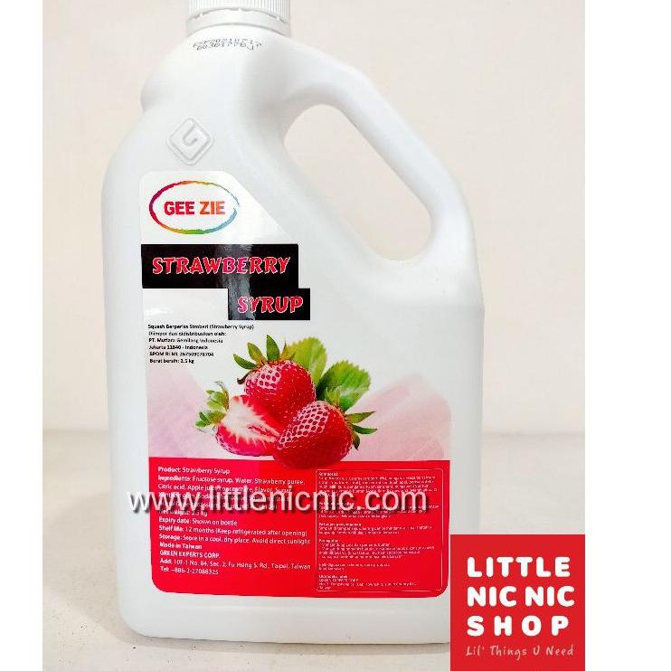 

Direkomendasikan--Sirup GEE ZIE strawberry syrup 1.2 kg import Taiwan