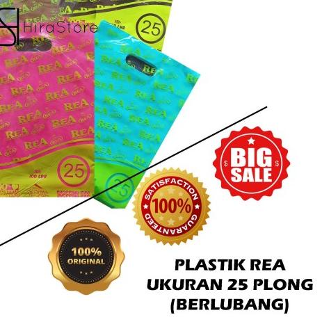 Kantong Plastik HD Plong 25x35 isi 100 lembar merk REA - Silver