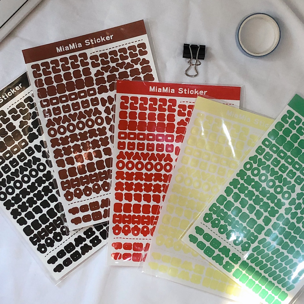 

Sticker Hangeul Alphabet Huruf Korea Deco Journal Bullet Bujo Scrapbook
