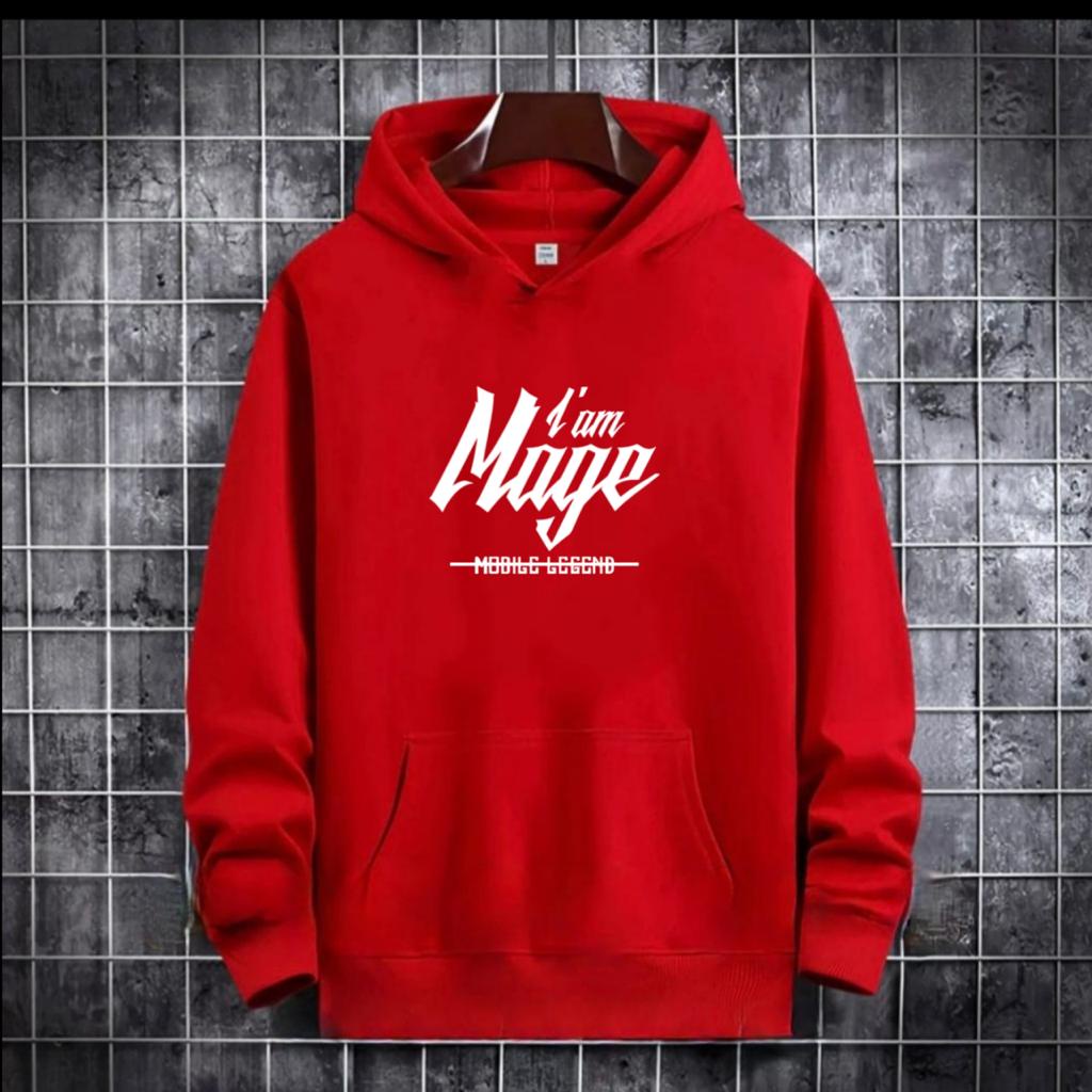 SWEATER HOODIE TULISAN I AM MAGE/ HOODIE MURAH TERLARIS / HOODIE POLOS / HOODIE PRIA DAN WANITA / UNISEX
