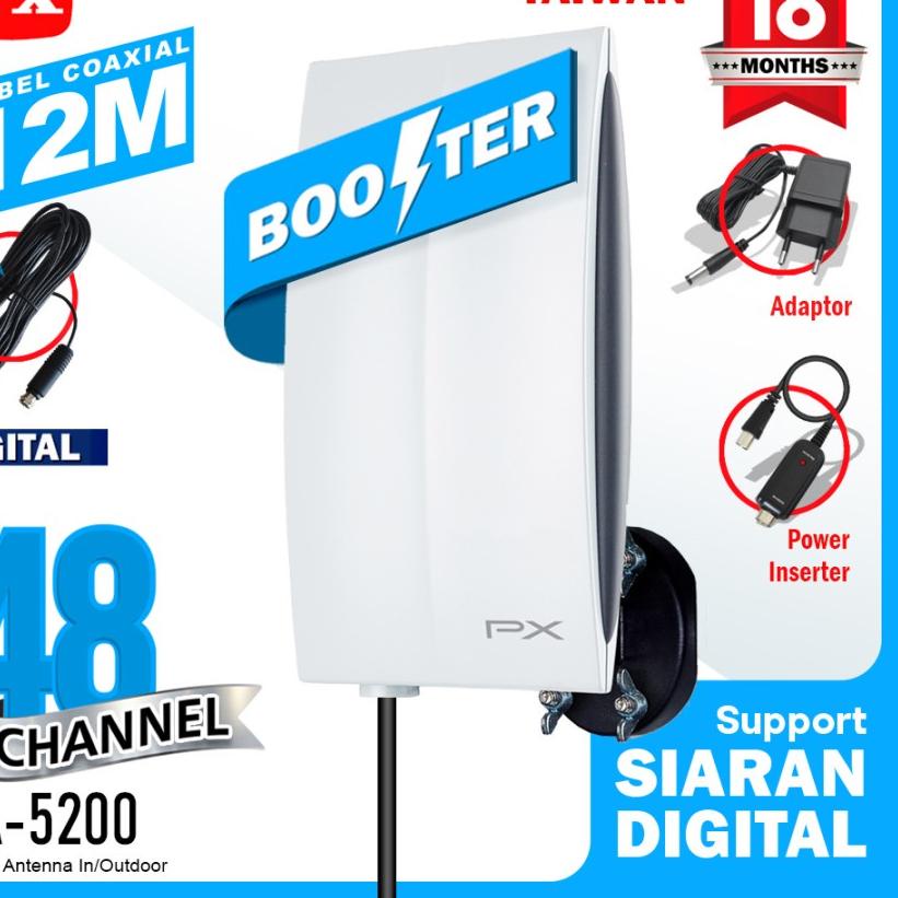 Terbaik ANTENA TV Digital Indoor/outdoor PX DA-5200