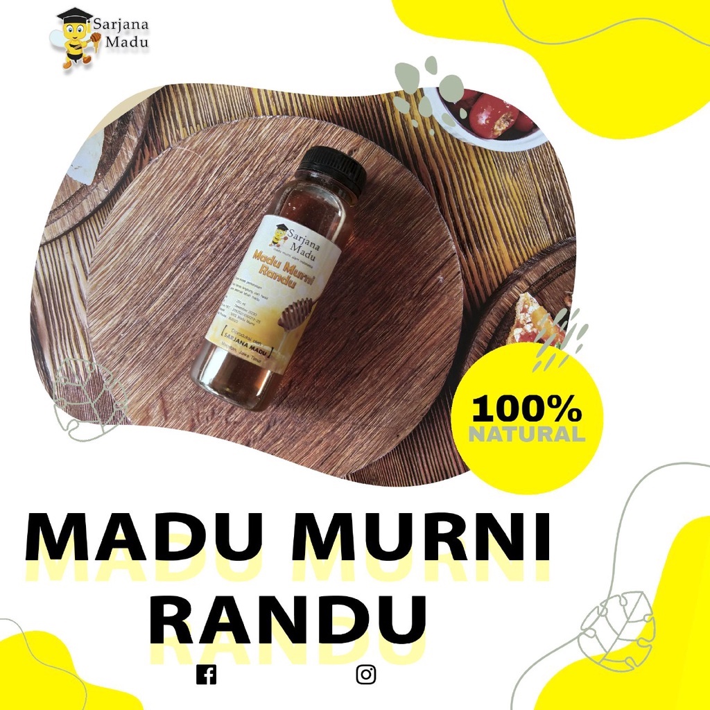 

(ZG-SM25) Madu Randu 250 ml, Madu Murni Nektar Randu, Madu Murni 100% Asli