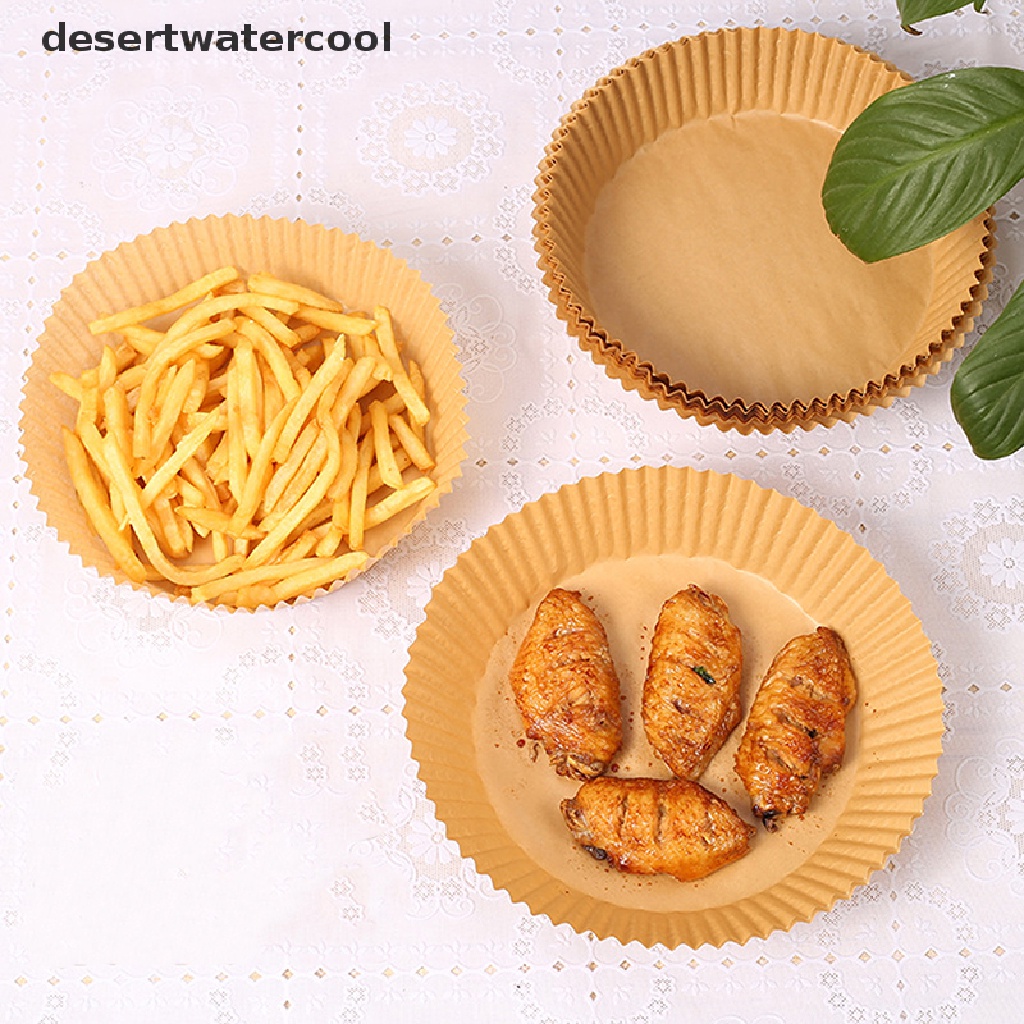 20pcs Kertas Alas Baking Air Fryer Bentuk Bulat Untuk Dapur