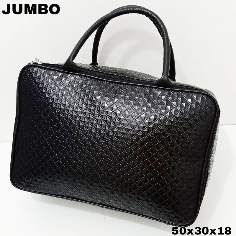 TRAVEL BAG JUMBO TAS JINJING PREMIUM DIAMONDS BLACK