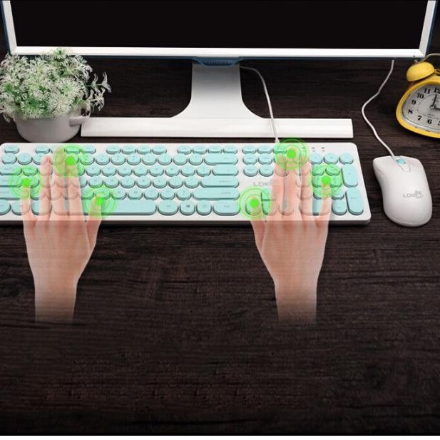 Special Price ( COD ) Viqoo Keyboard manipulator gaming retro punk style silent keyboard k19
