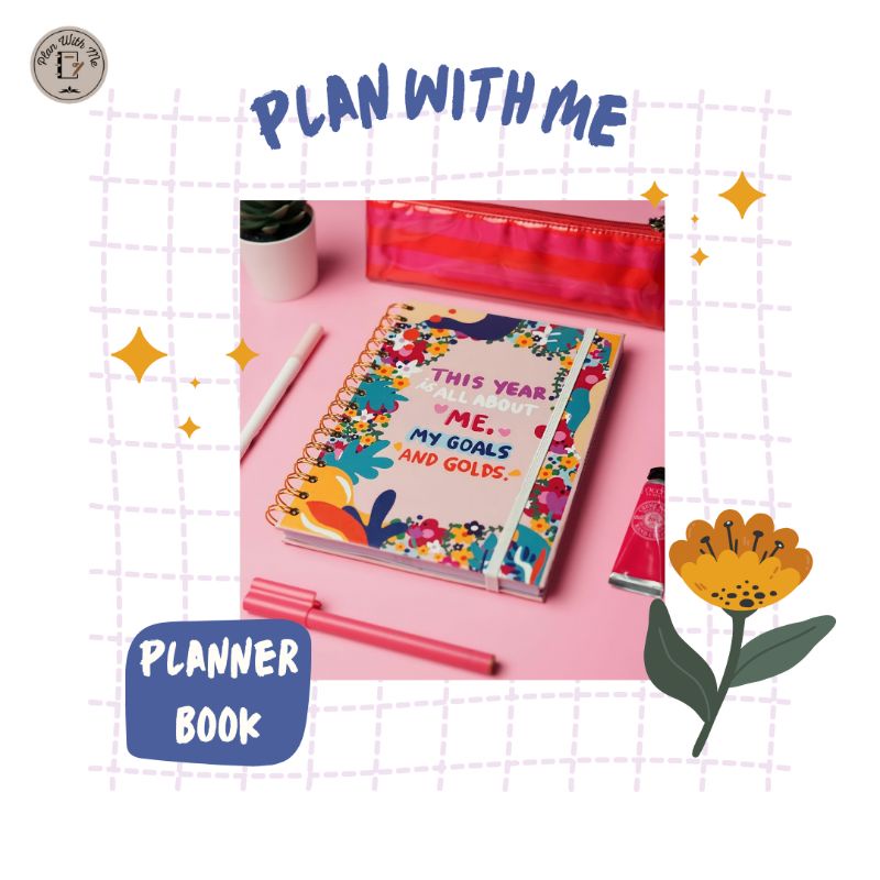 [Plan With Me] Planner Book Aesthetic - dapat Costum Desain
