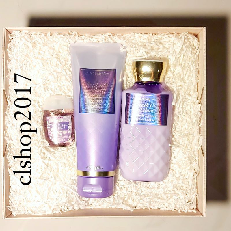 BBW FRESH CUT LILACS GIFT SET PAKET BATH &amp; BODY WORKS