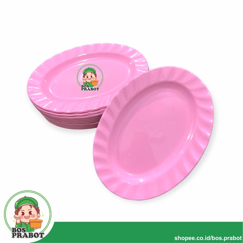 PIRING MELAMIN KERANG OVAL / PIRING OVAL MELAMIN / PIRING SAJI OVAL MELAMIN / PIRING SAJI ULIR
