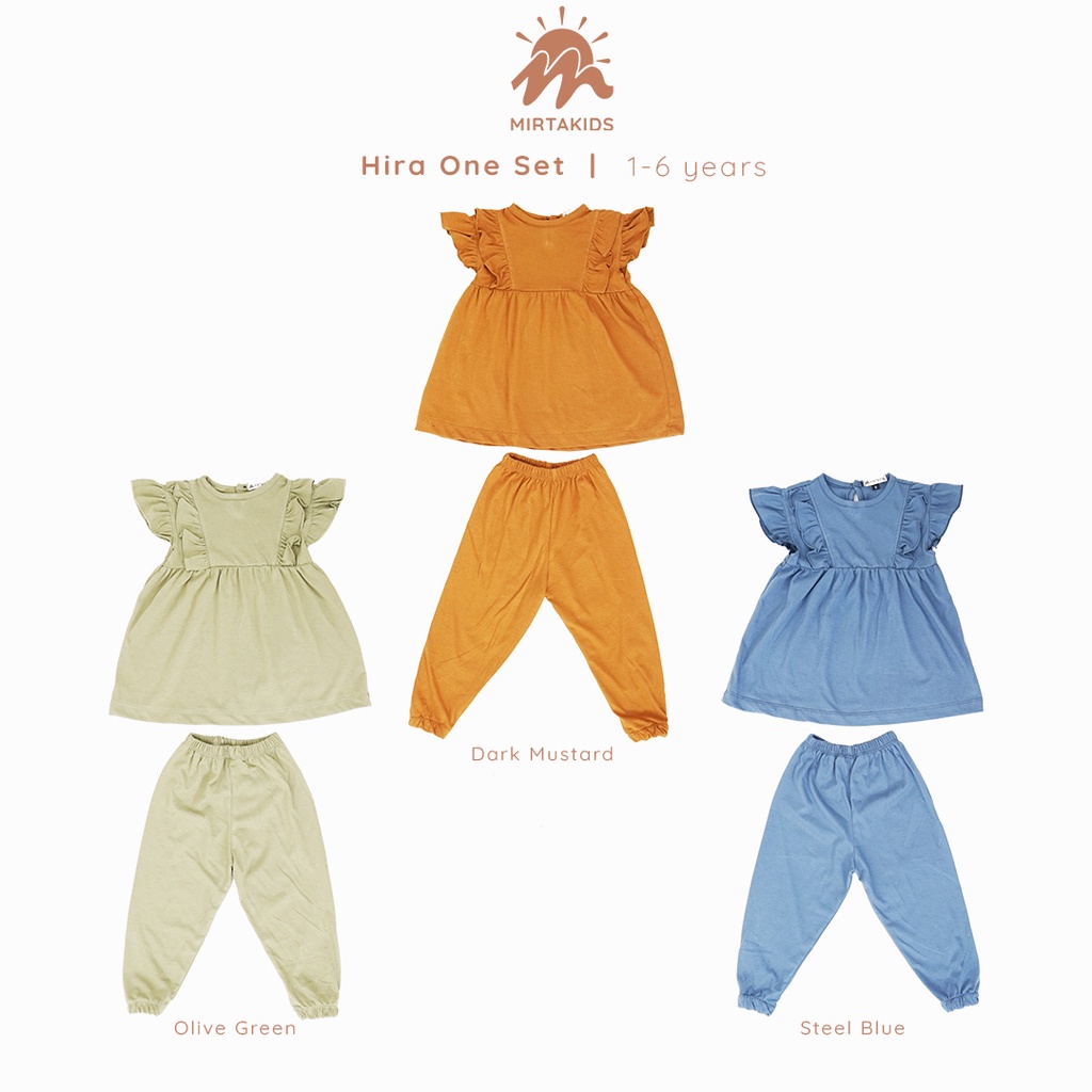 Mirtakids Hira One Set Anak (1-6 Tahun) | Katun Combed supersoft