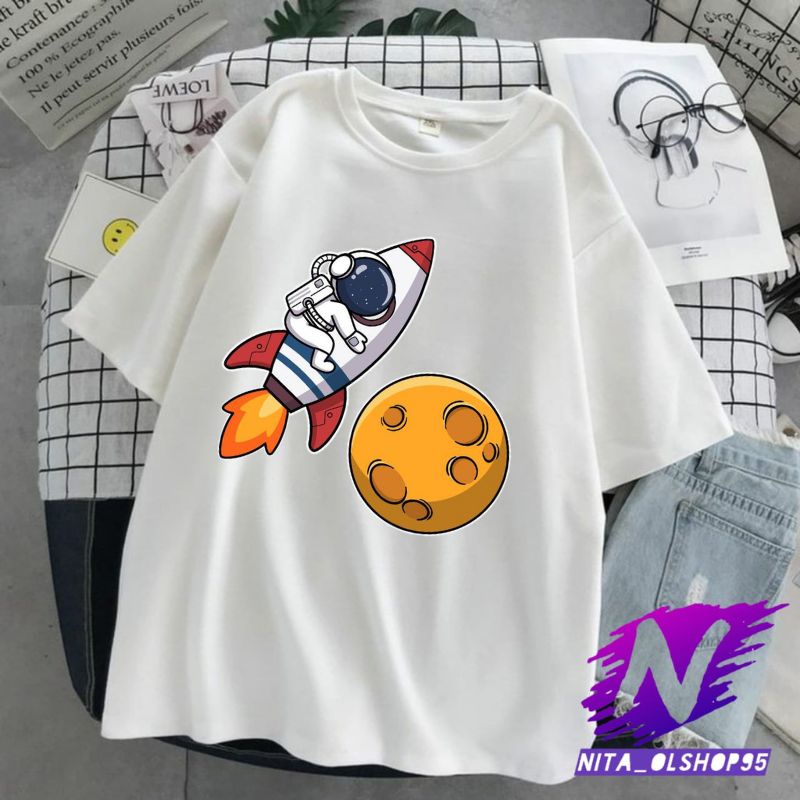 astronot animasi kaos anak baju anak kartun pilot astronot anak