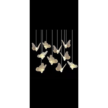 lampu gantung kupu kupu x10/ornamen kupu kupu