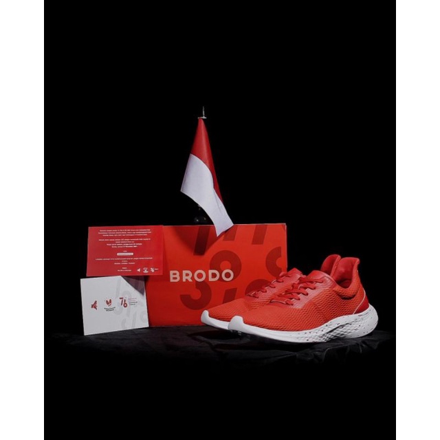 Sepatu Brodo Active Sprint Merah Putih "Limited Edition"