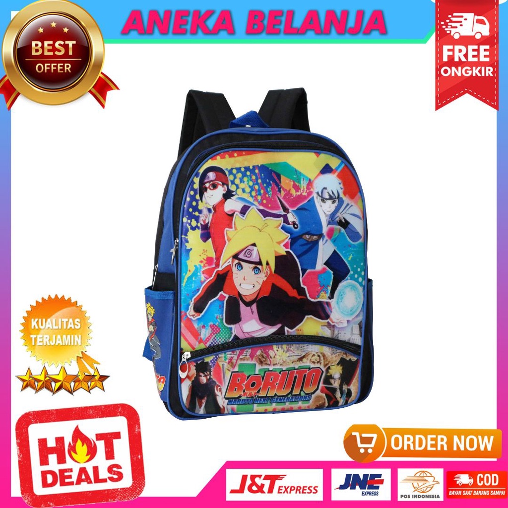 Tas Anak Sekolah TK SD Gambar Naruto Terbaru Backpack Kecil Murah