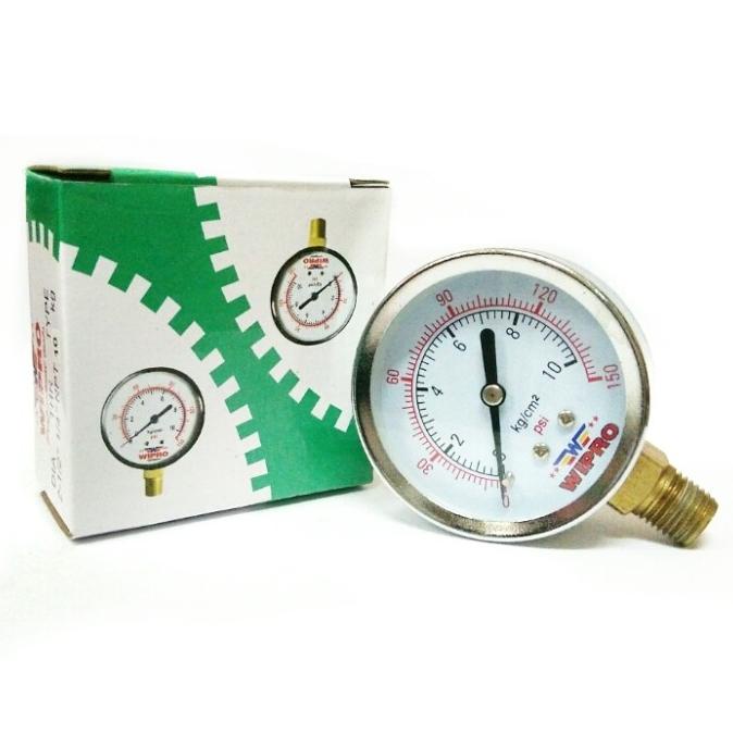 WIPRO 10 Bar Meter tekanan Angin - Pressure Gauge - Manometer JUAL
