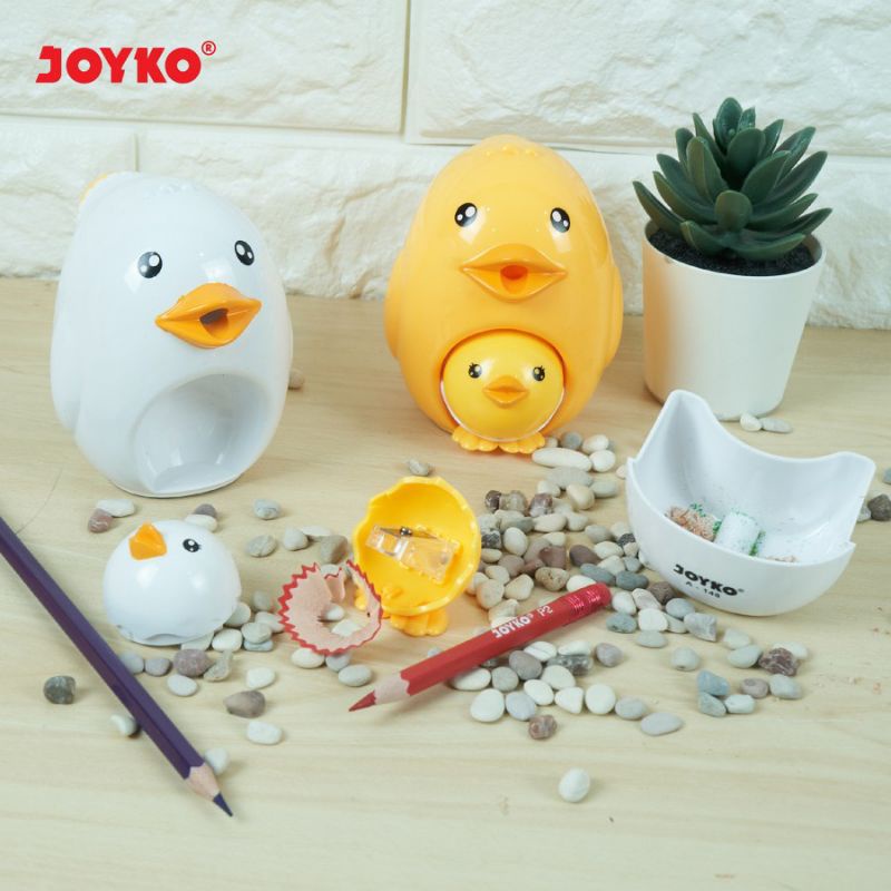 

RAUTAN MEJA 2 IN 1 JOYKO A-148 BENTUK ANIMAL LUCU | SHARPENER 2 IN 1 JOYKO ANTI SELIP