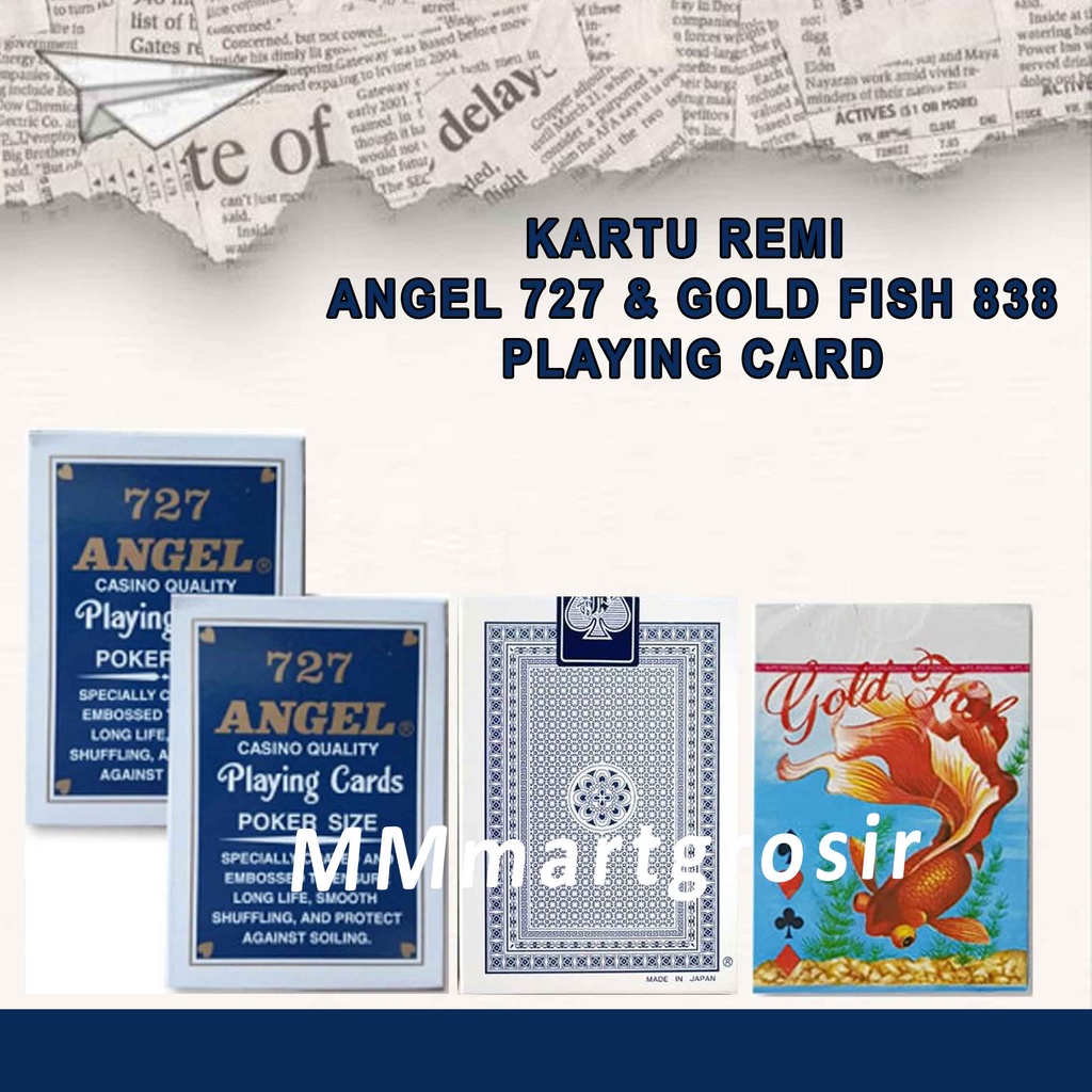 Kartu Remi GOLD FISH 838 / Playing Card / Mainan Kartu Remi / 1 Deck